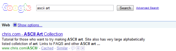google-ascii-art